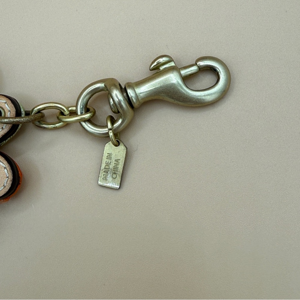 Coach Multicolor Patchwork Daisy Bag Charm with Gold Hardware & Mini Hang Tag - Picture 5 of 6